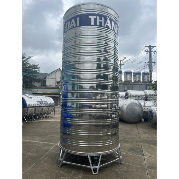 Cấu tạo bồn inox 7000L đứng và chân đế
